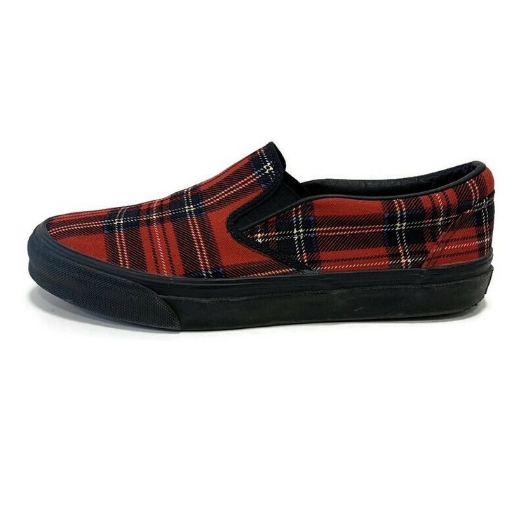 number nine 2005SS night crawler tartan slip on shoes | Reissue