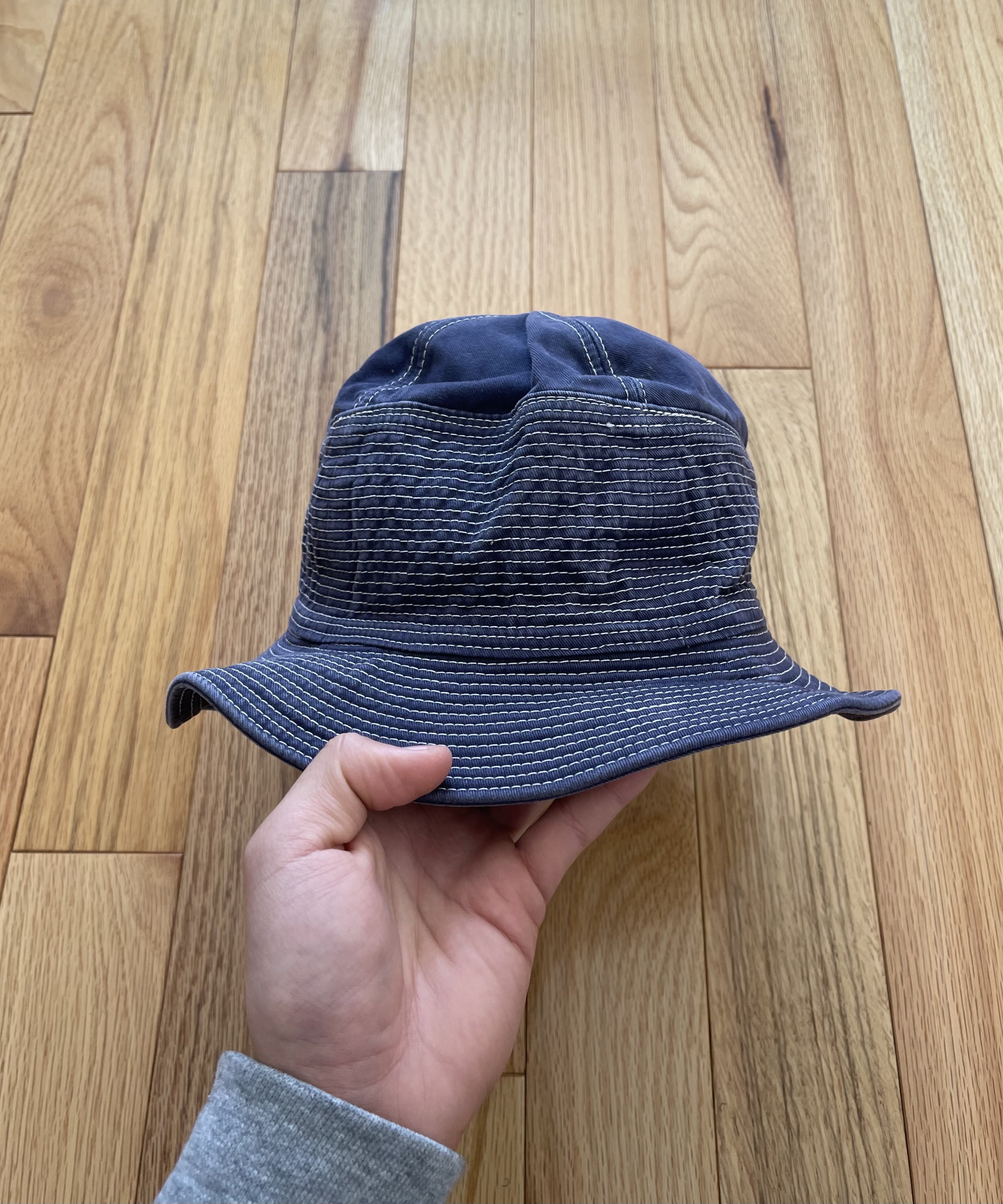 Denim Vintage Bucket Hat | Japanese Streetwear |  56-58cm