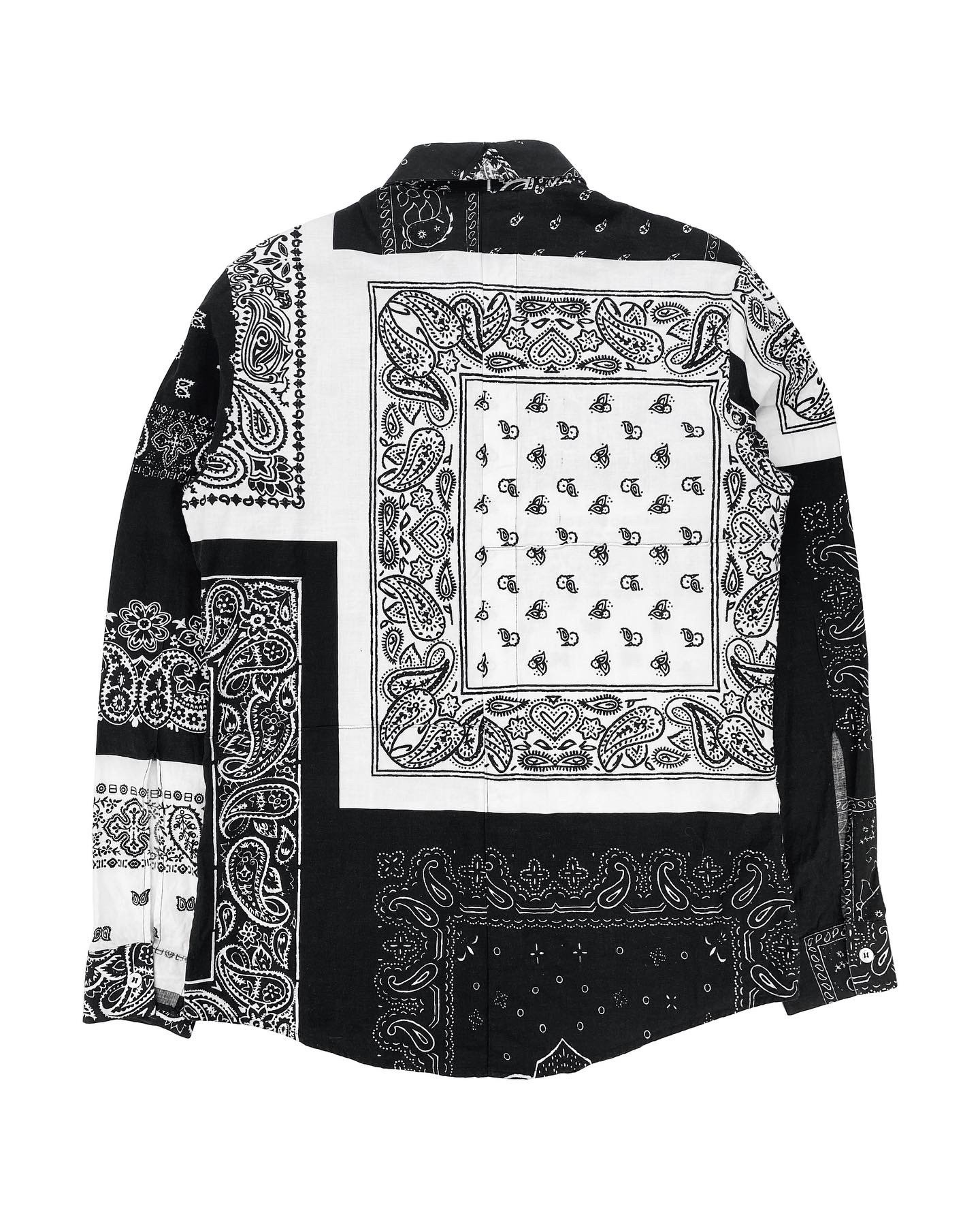 SS12 Maison Margiela Paisley Print Patchwork Button Up Shirt