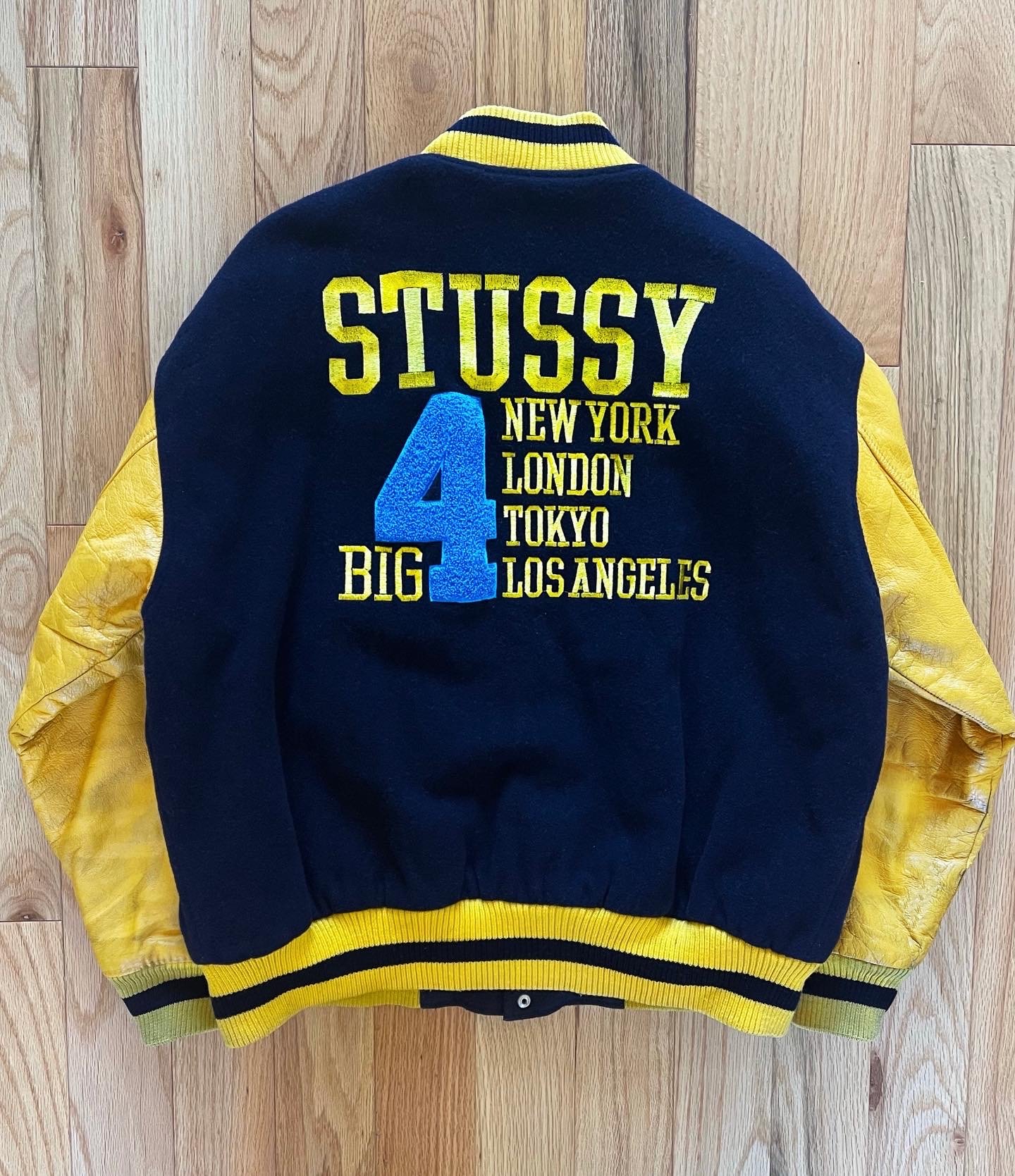 1998 Stussy “Big 4” Wool Varsity Jacket | Reissue: Buy & Sell