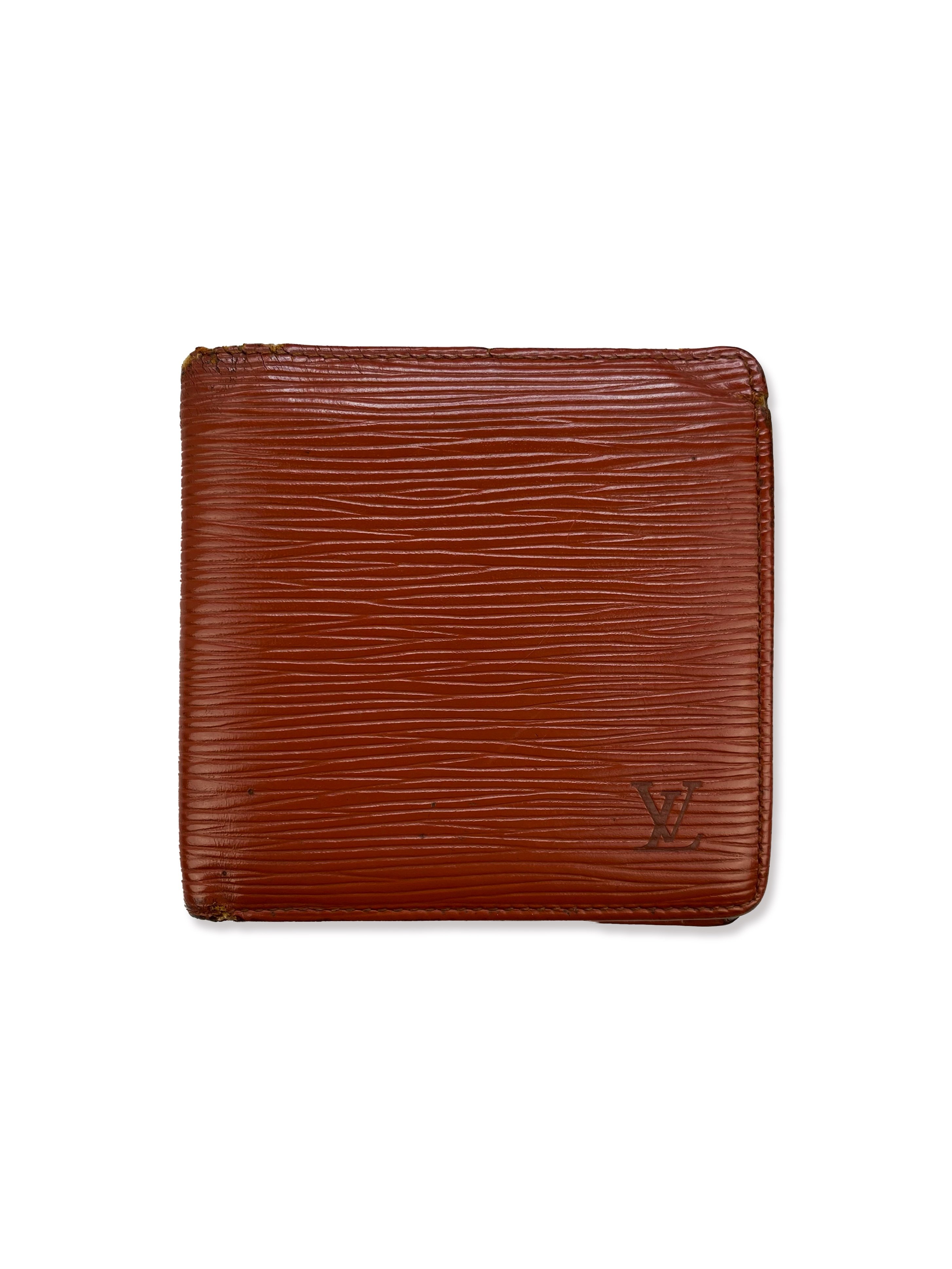 Louis Vuitton Ribbed Bifold Burnt Maroon Wallet | Reissue: Buy & Sell ...