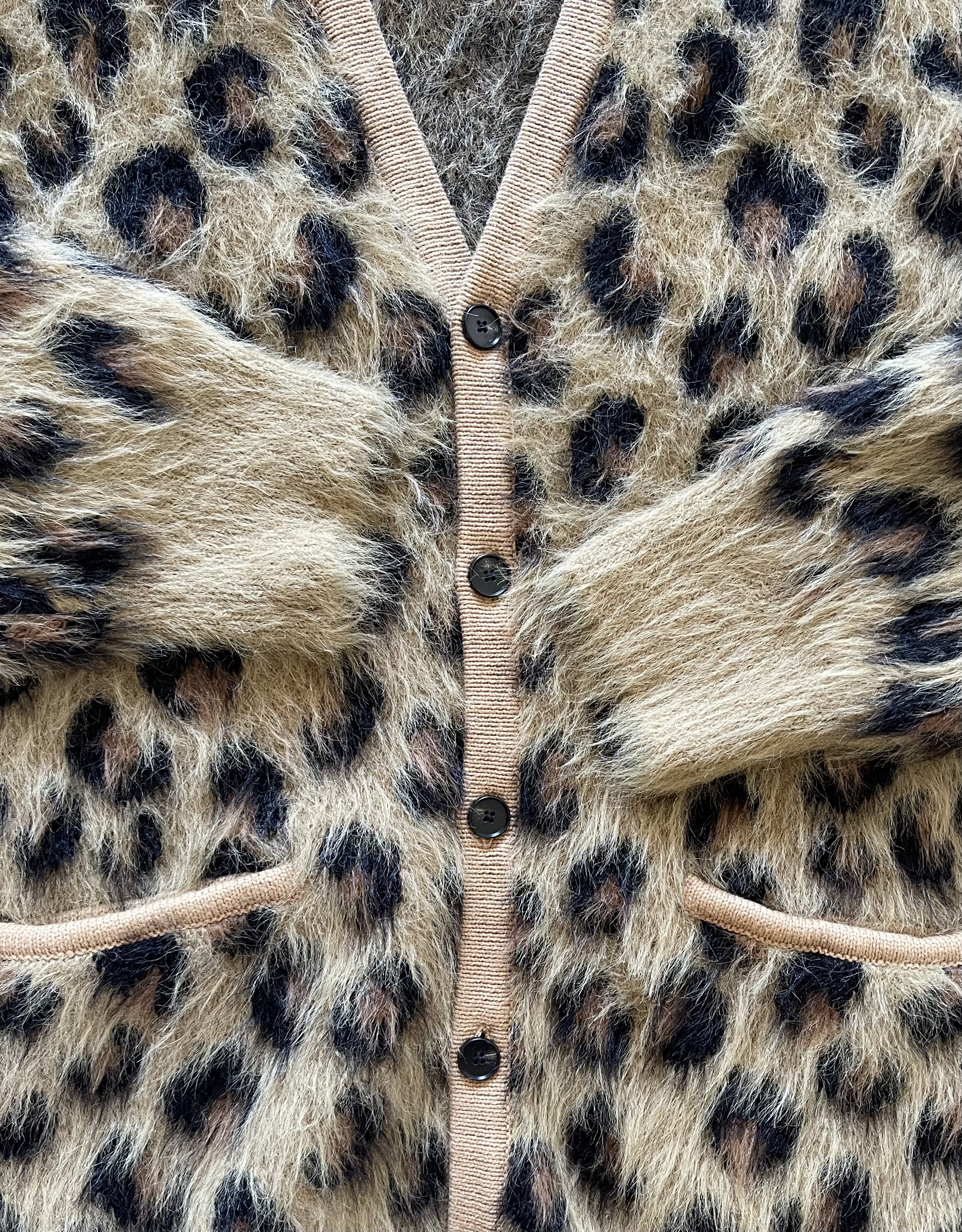 Number (N)ine Cheetah Print Mohair Cardigan | Reissue: Buy & Sell