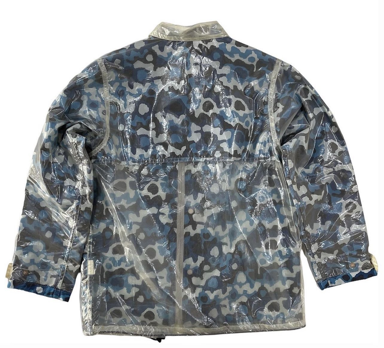 2000s Translucent layer Camo multi pocket Survival jacket 