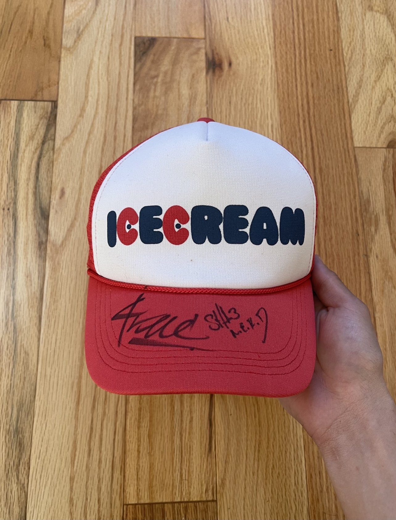 BBC Icecream Autographed Mesh Trucker Hat | Reissue: Buy & Sell ...