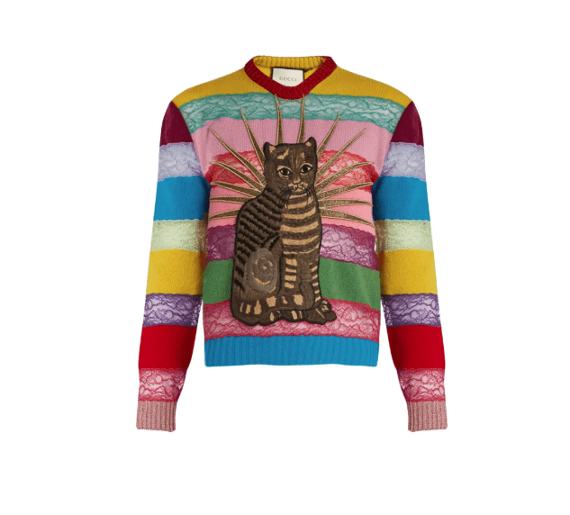 cat wool sweater