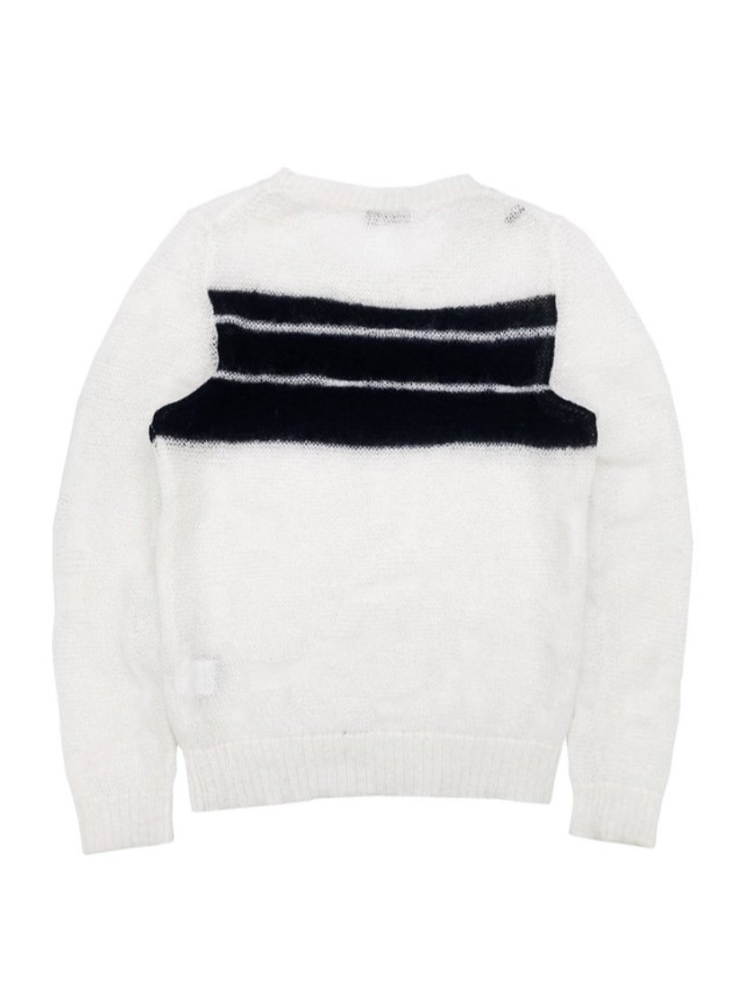 AW07 Dior Homme “Navigate” Striped Low-gauge Mohair Sweater | Reissue ...