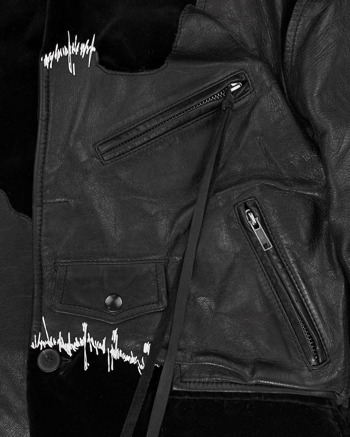 FW17 Haider Ackermann “Transgressive” Hybrid Leather Blazer FW17 Haider Ackermann “Transgressive” Hybrid Leather Blazer