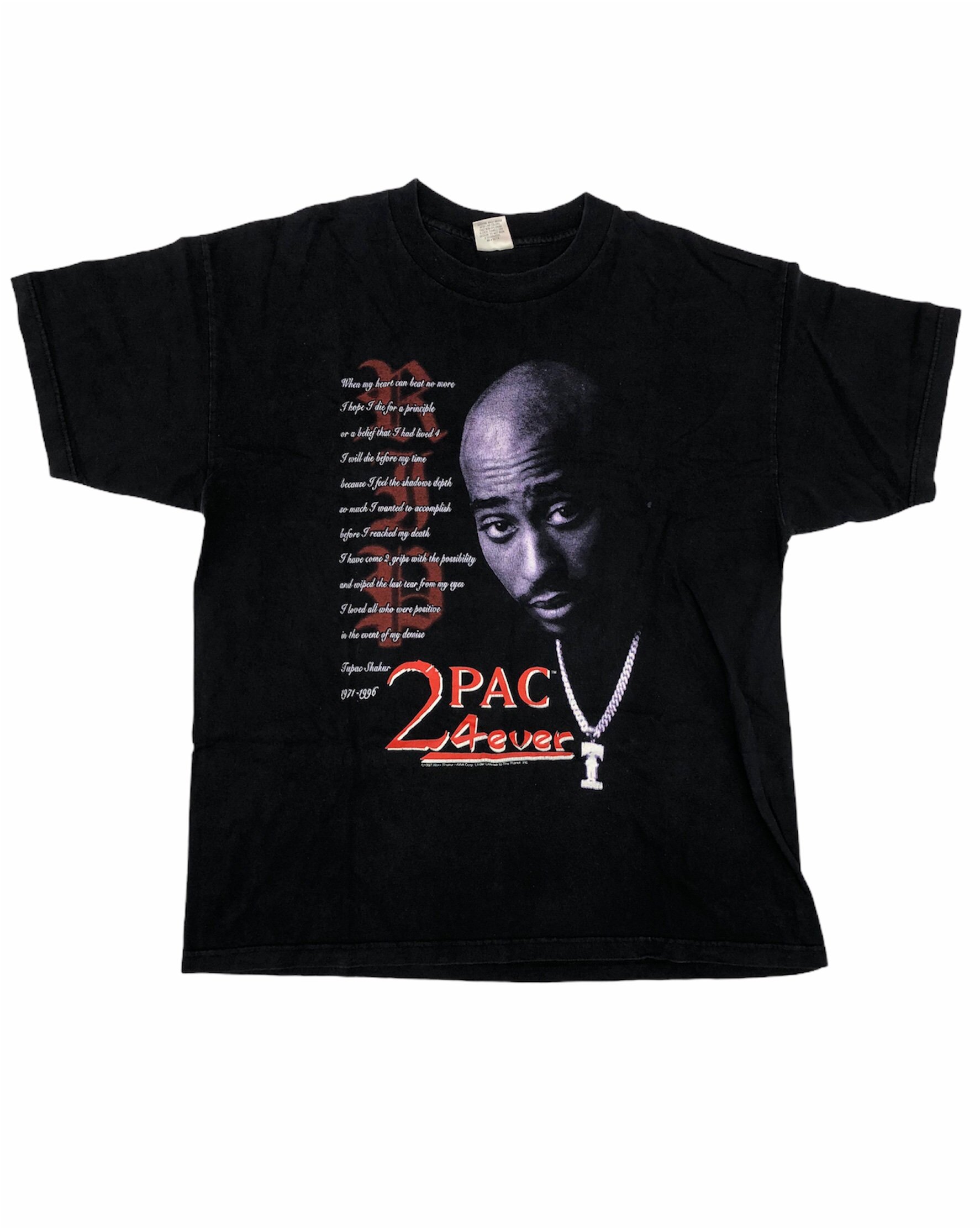 Rare 1997 2 Pac 4 Ever Tupac Shakur Memorial T-Shirt | Reissue