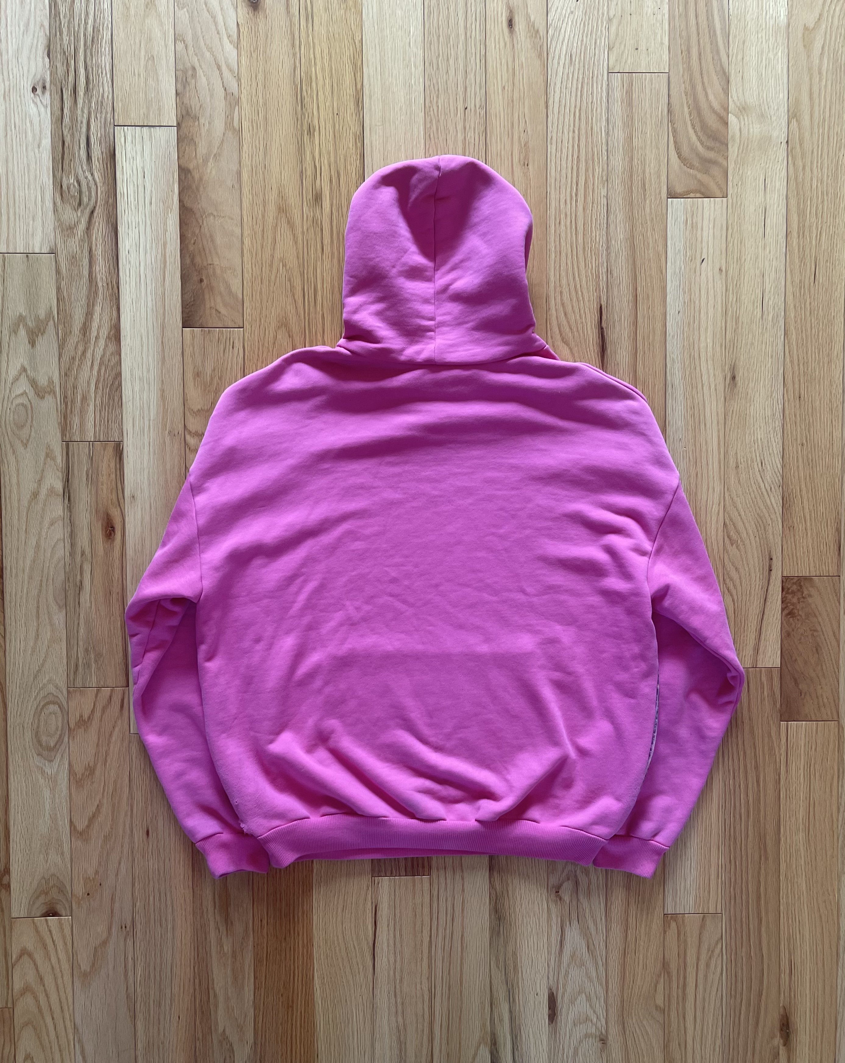 2017 Balenciaga New York City Pink Airbrushed Hoodie